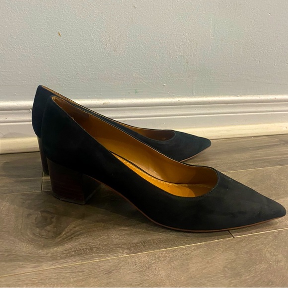 Suede block heels size 8 - Picture 3 of 4
